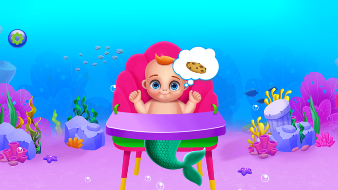 Mermaid Pregnant Mommy Daycare Game Screenshot