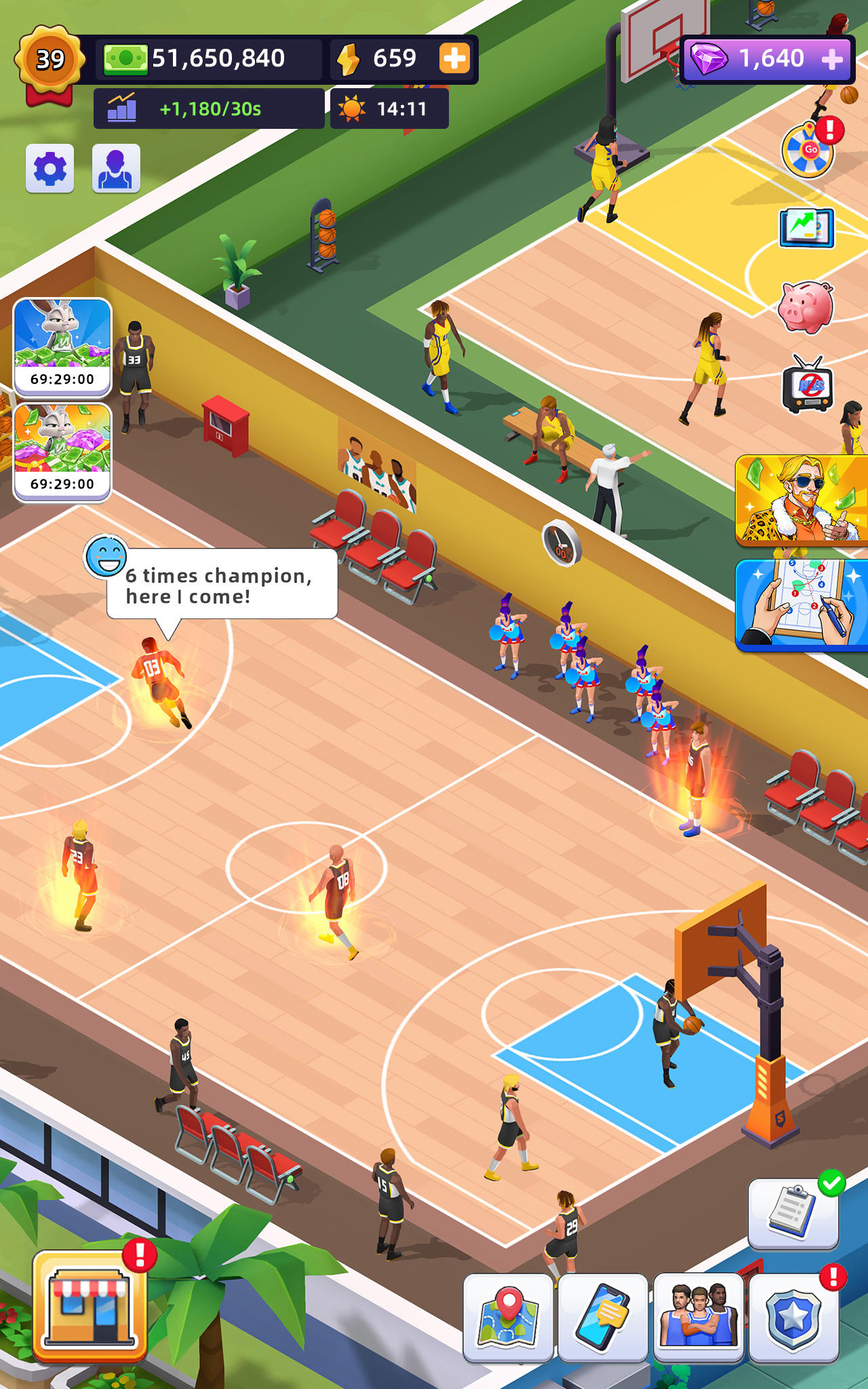 Screenshot of Idle Basketball Arena Tycoon