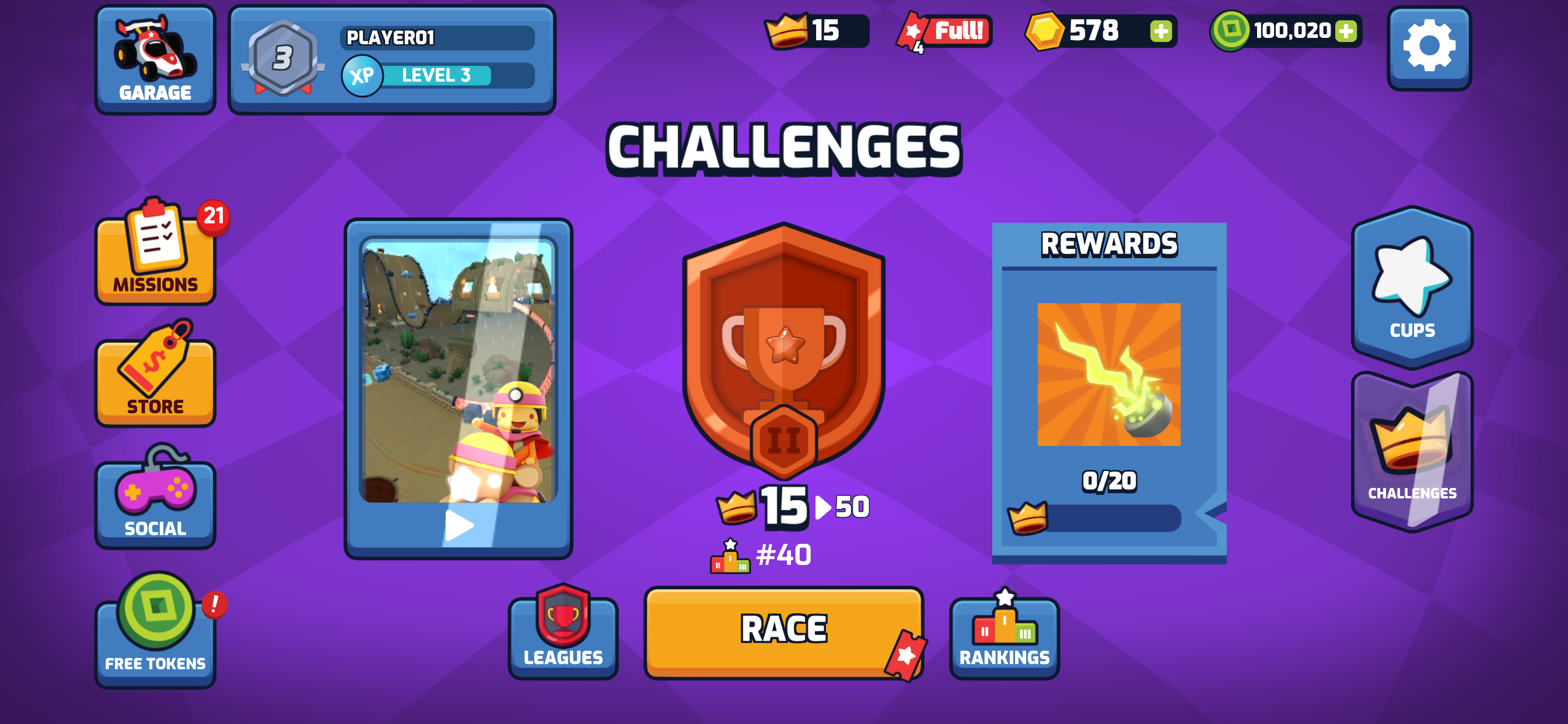 スターリットカートレーシング ゲームのスクリーンショット