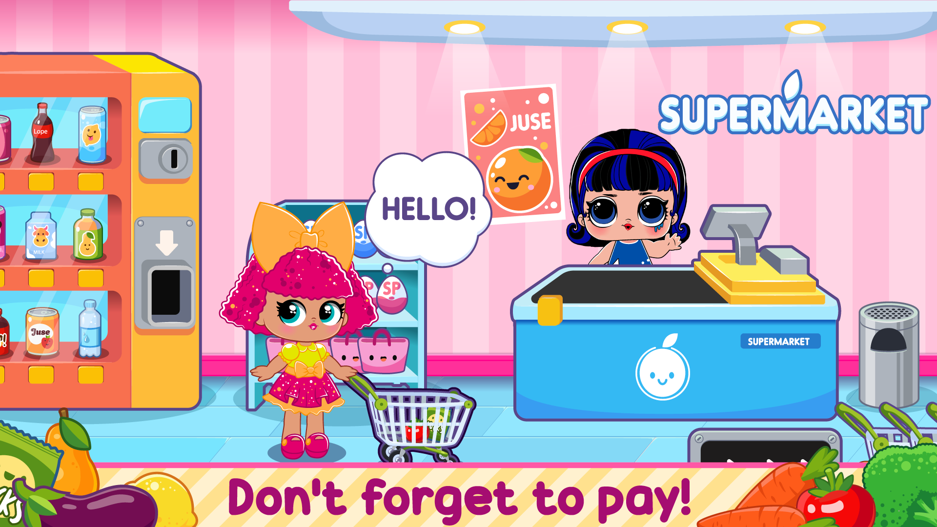 L.O.L. Surprise Supermarket Game Screenshot