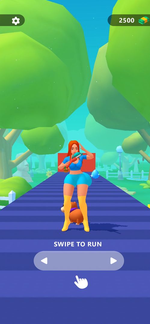 Squirt Gun Girl: Garden Runner screenshot game
