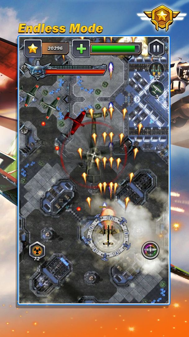 Screenshot of Galaxy Raiden Fighter - Squadr