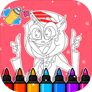 Happy hazbin Hotel Coloring