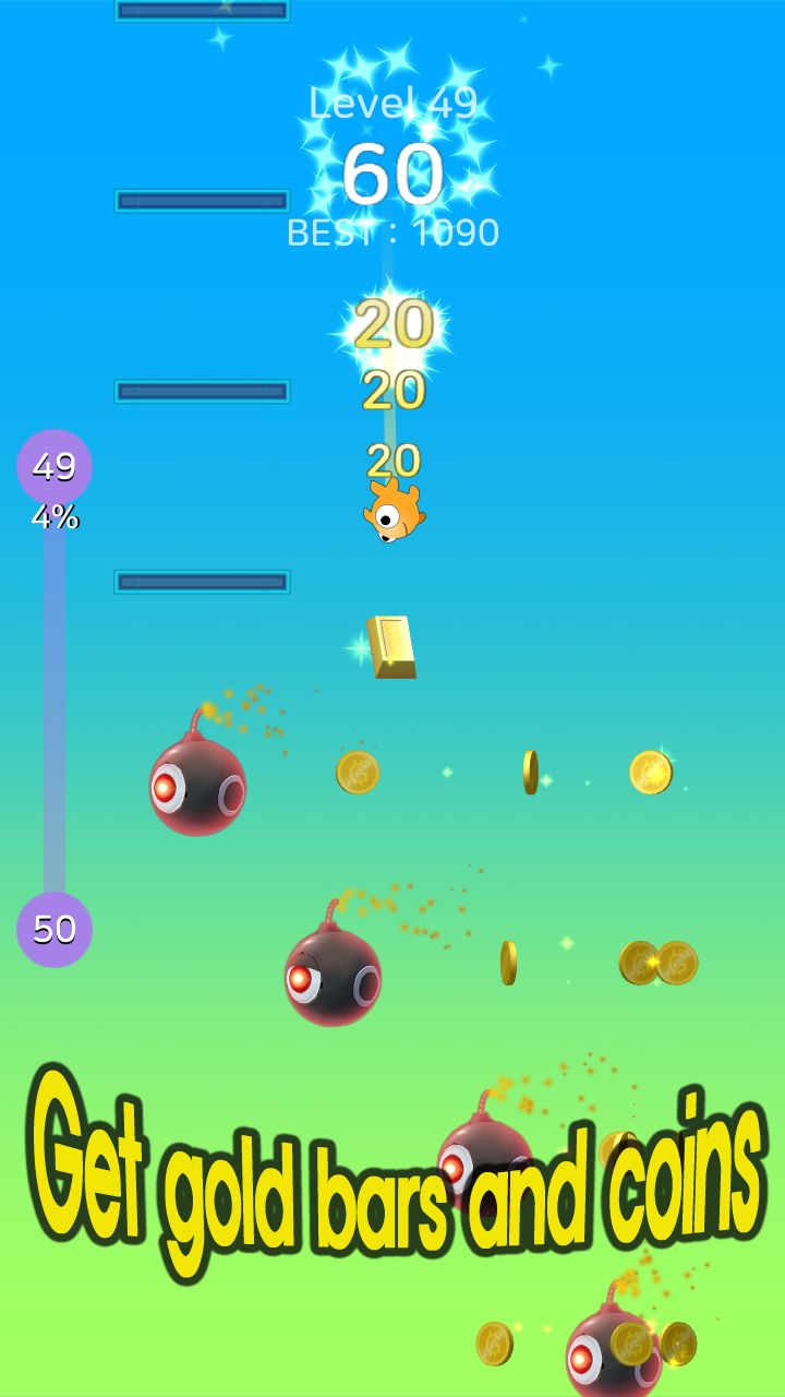 Falling Pong screenshot game