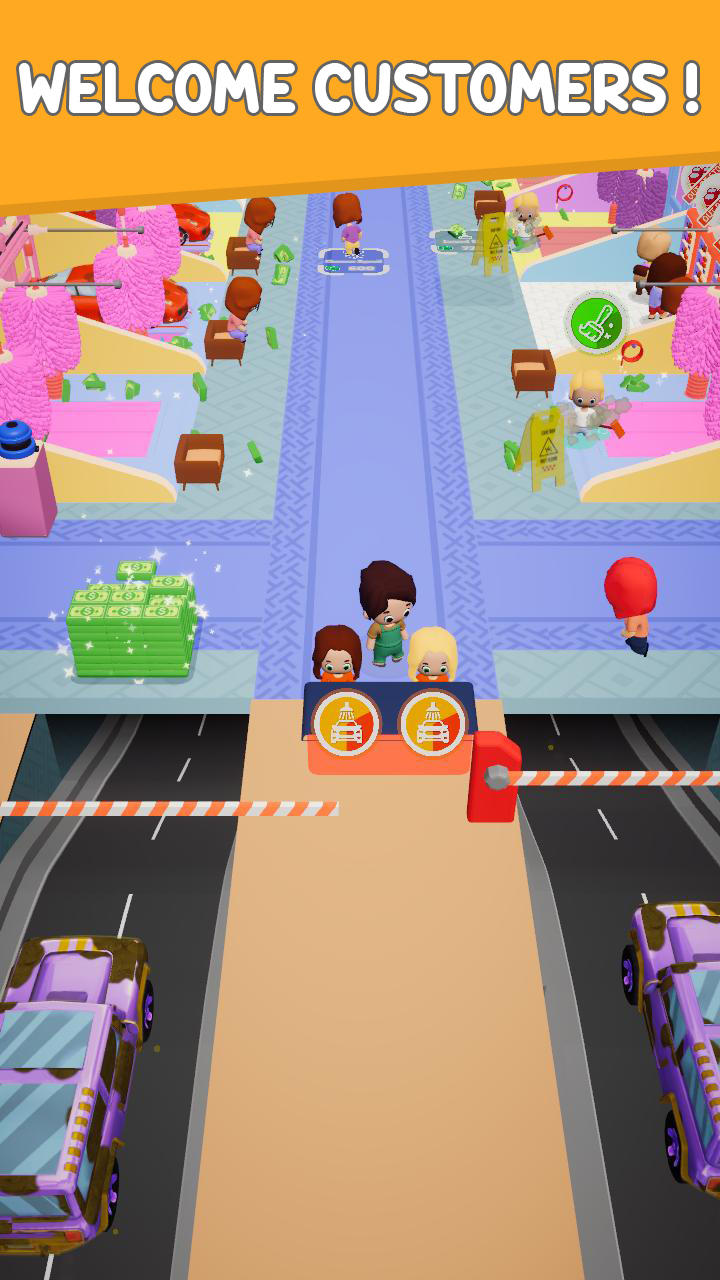 Cuplikan Layar Game Car Clean Rush