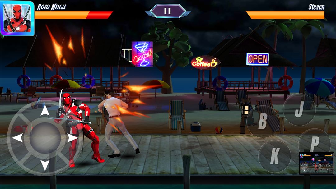 싸우는 게임로봇 슈퍼 히어로 - 싸우는 게임 전사 닌자 게임 스크린 샷
