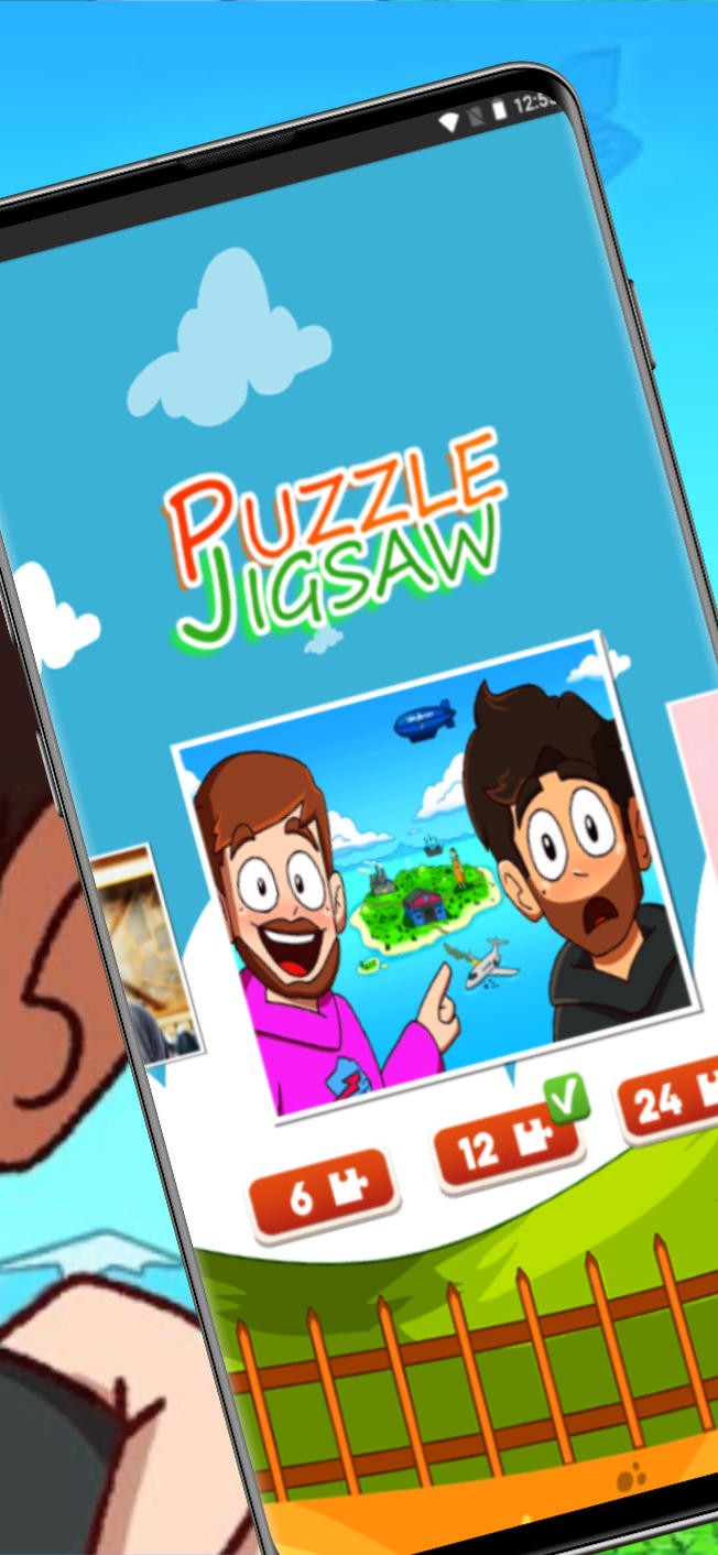 Screenshot of MrBeast Puzzle Jigsaw