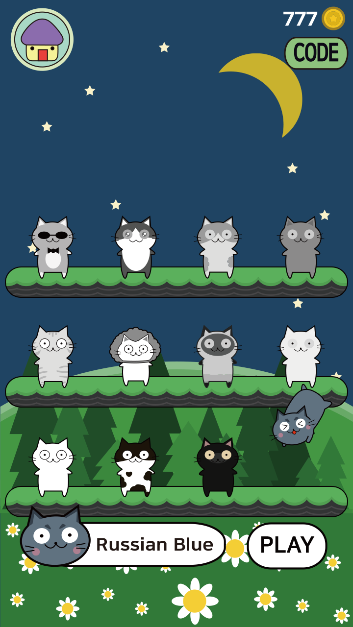 Jump cat Game Screenshot