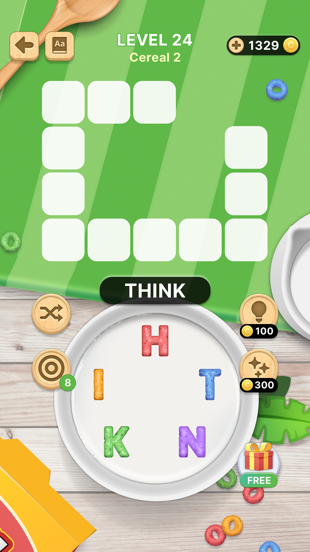 Word Cereal: cross & anagram Game Screenshot