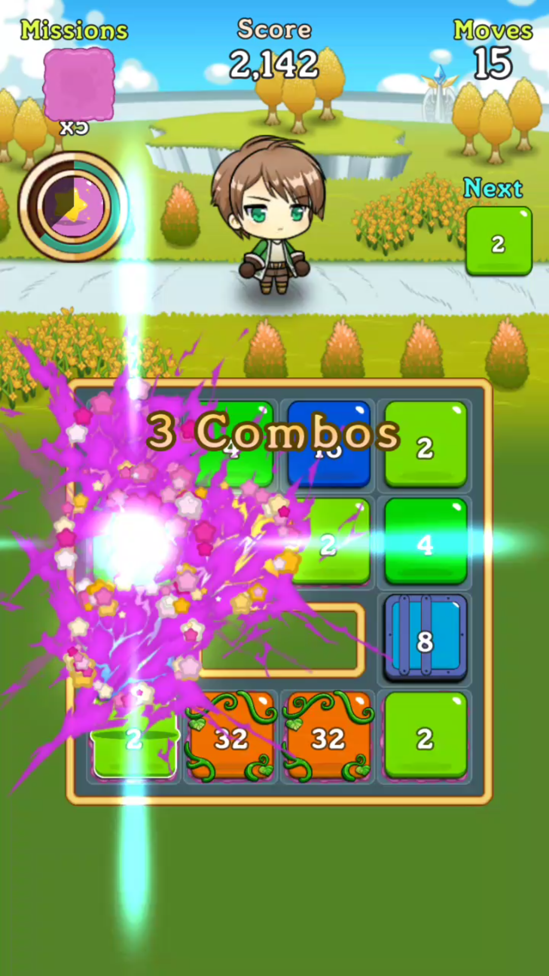 Fantasy Story : 2048 Game Screenshot