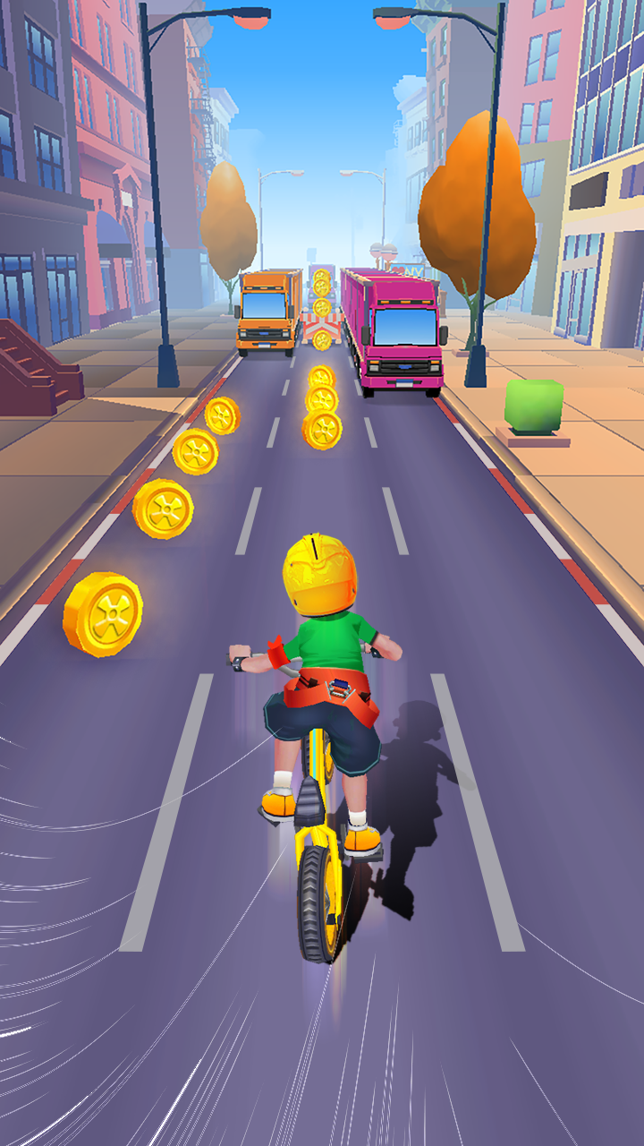 Bike Rider Rush ゲームのスクリーンショット