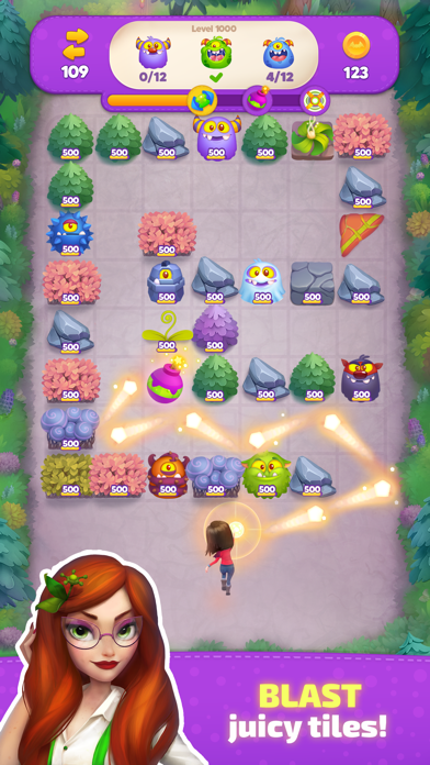 Bounceville Stories: Brick Pop Game Screenshot