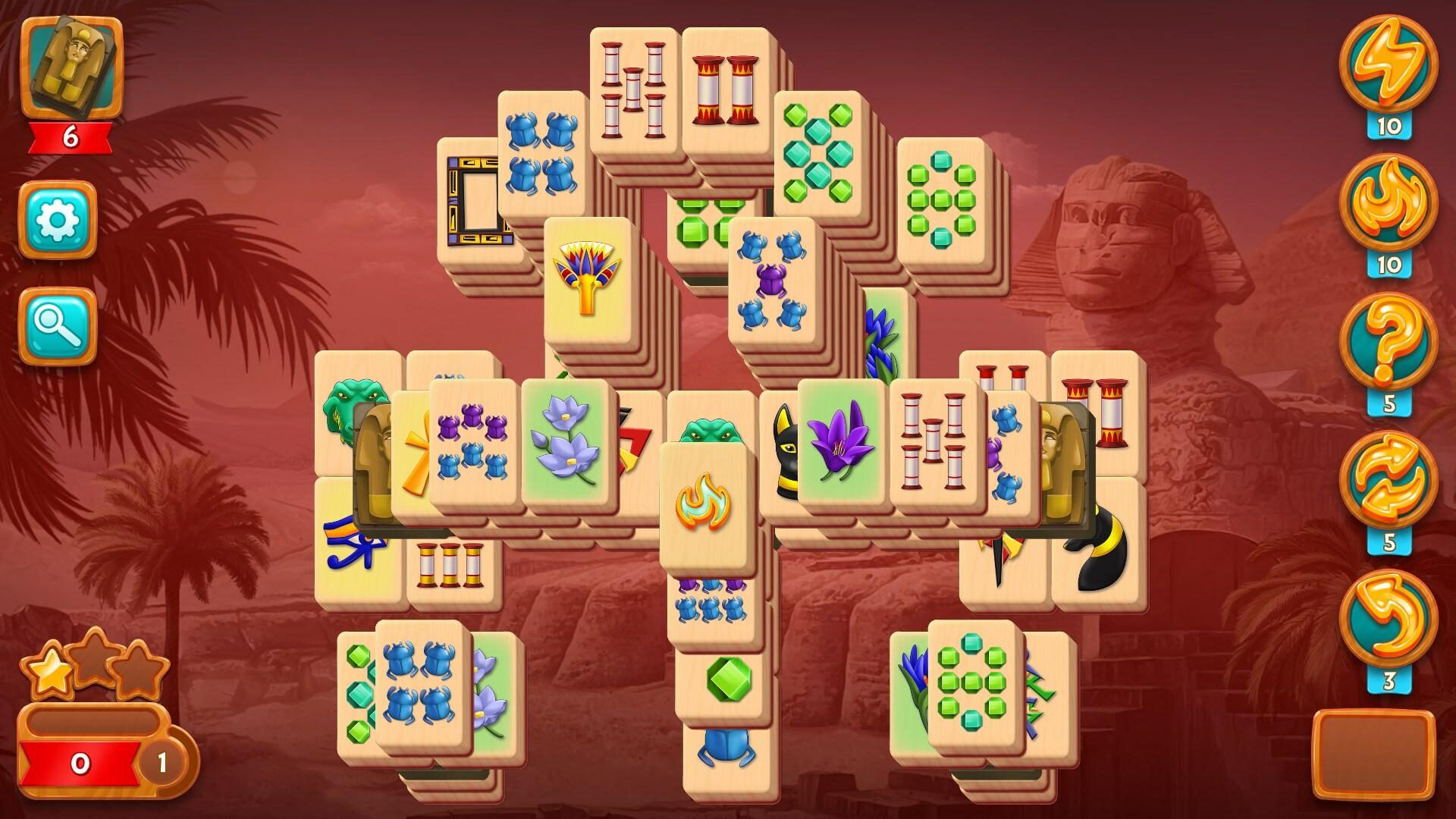 Mahjong Riddles: Egypt Game Screenshot