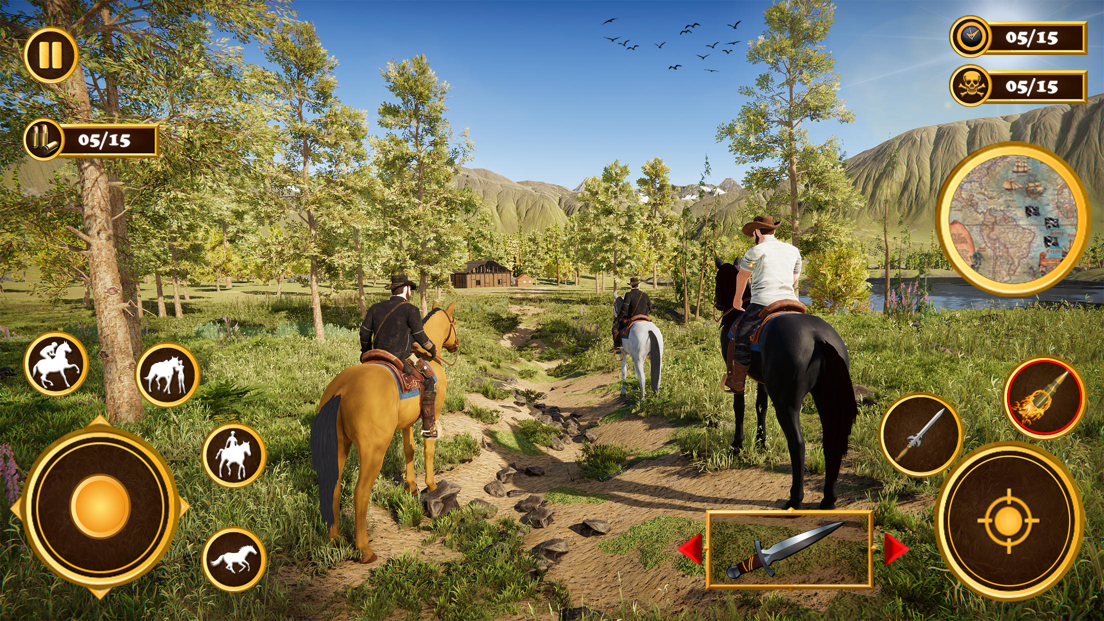 Wild West Shooting Cowboy Game Game Screenshot