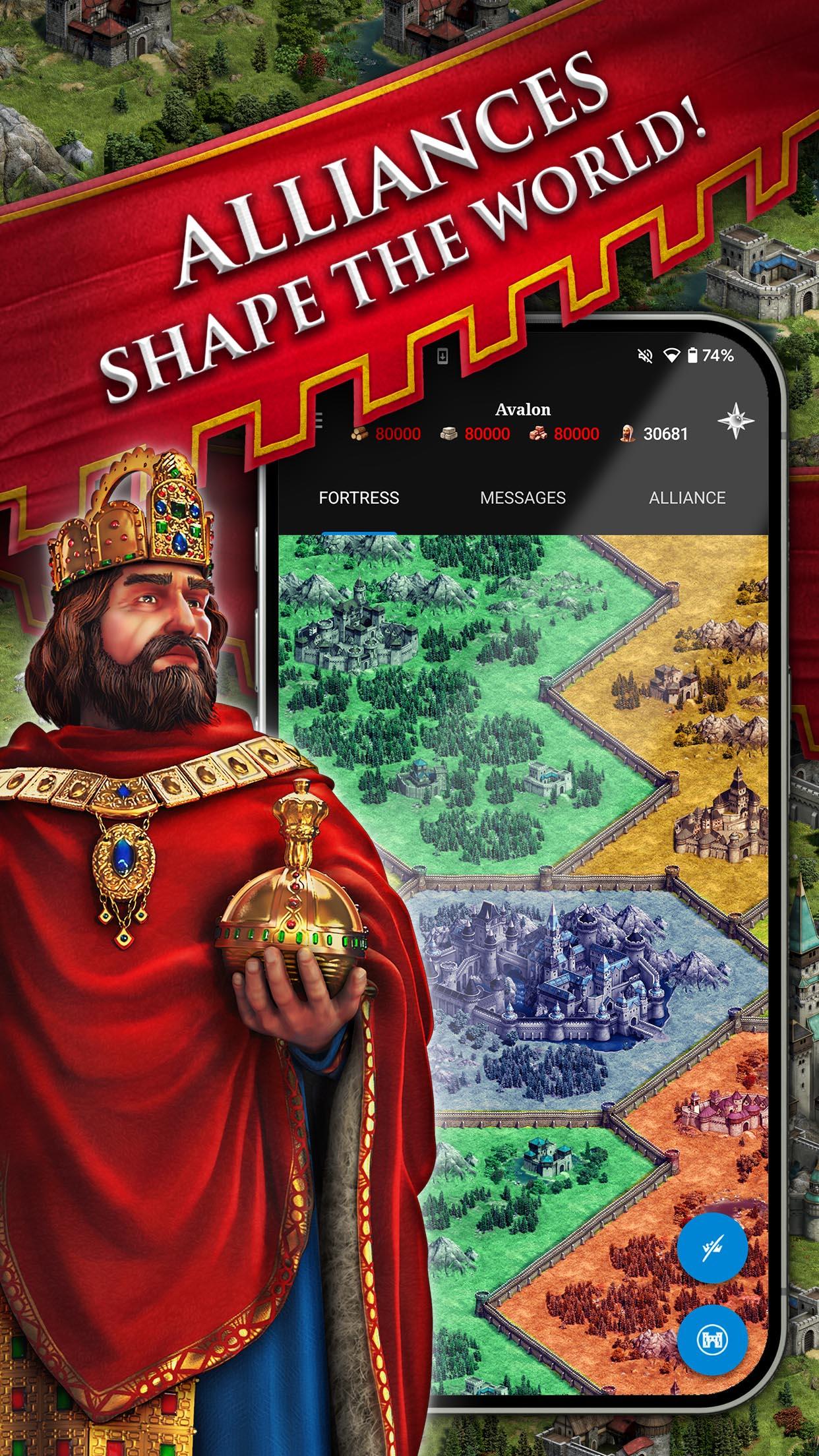 Lords & Knights - Medieval MMO Game Screenshot