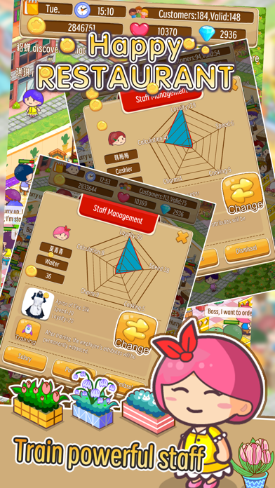 Happy Restaurant Sim Game Screenshot