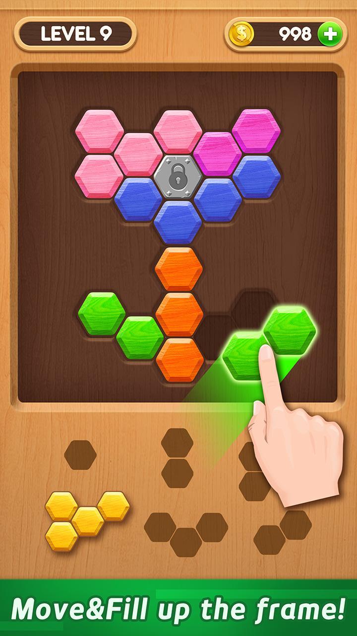 Cuplikan Layar Game Wood Block Puzzle - Hexa