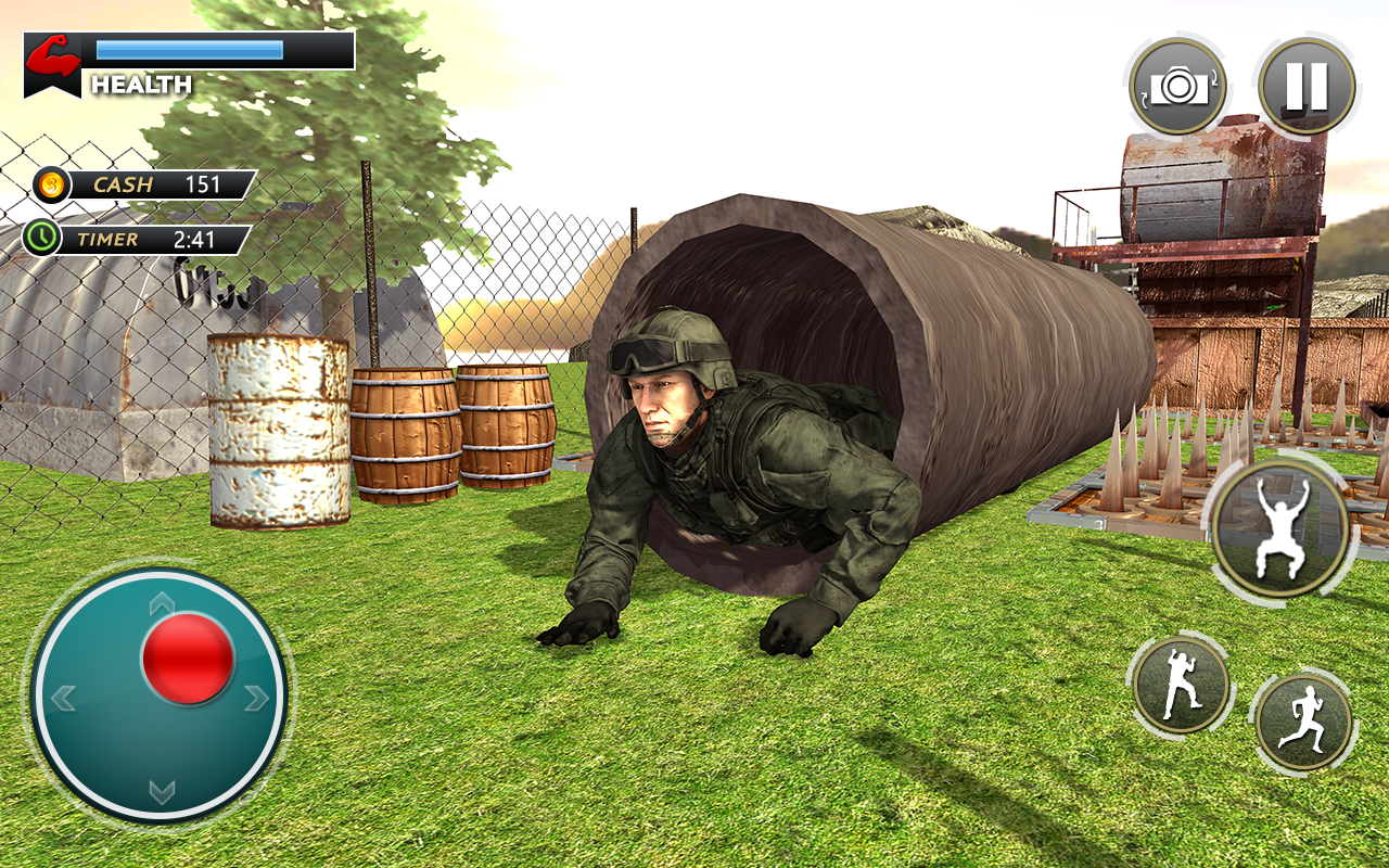 US Army Training Camp Commando Game Screenshot