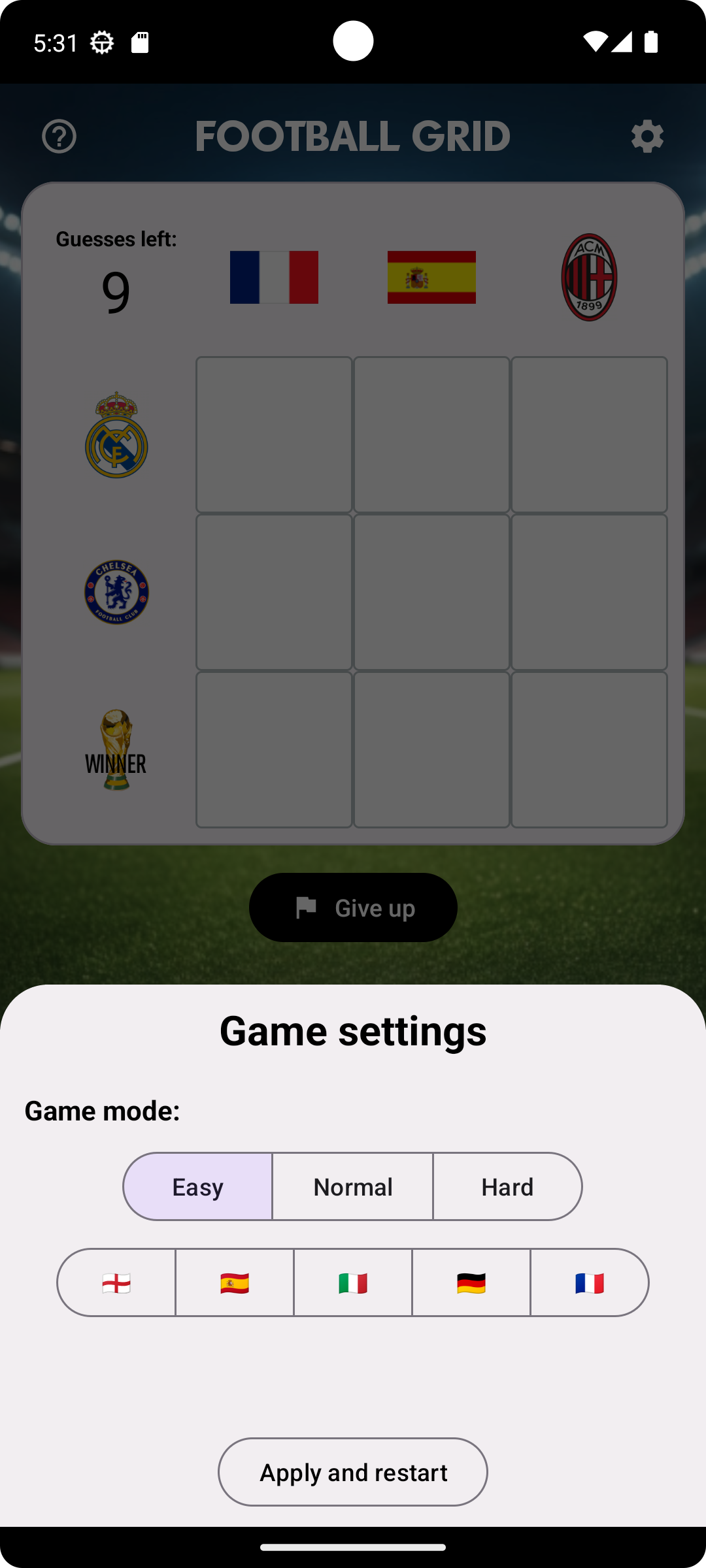 Screenshot 8 of Football Grid 