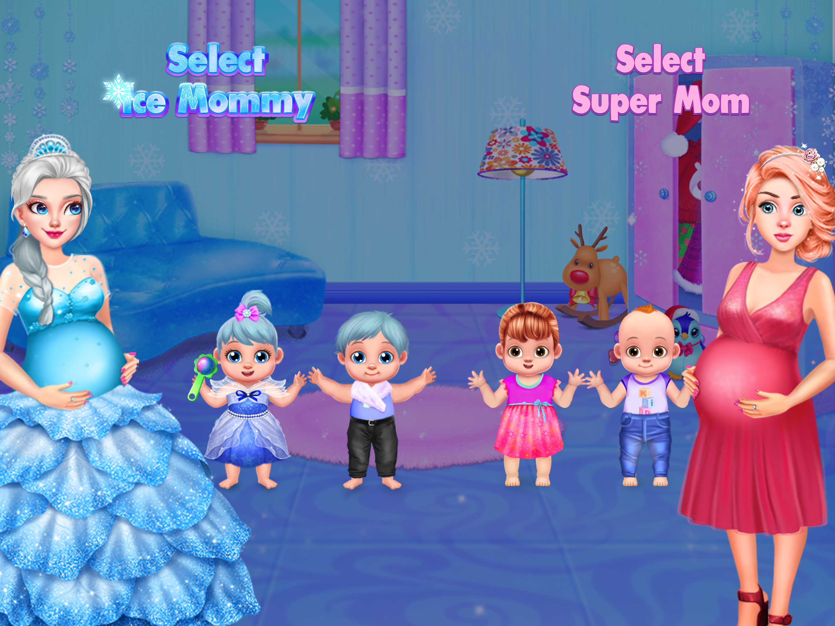 Ice Princess Mommy Baby Twins Game Screenshot