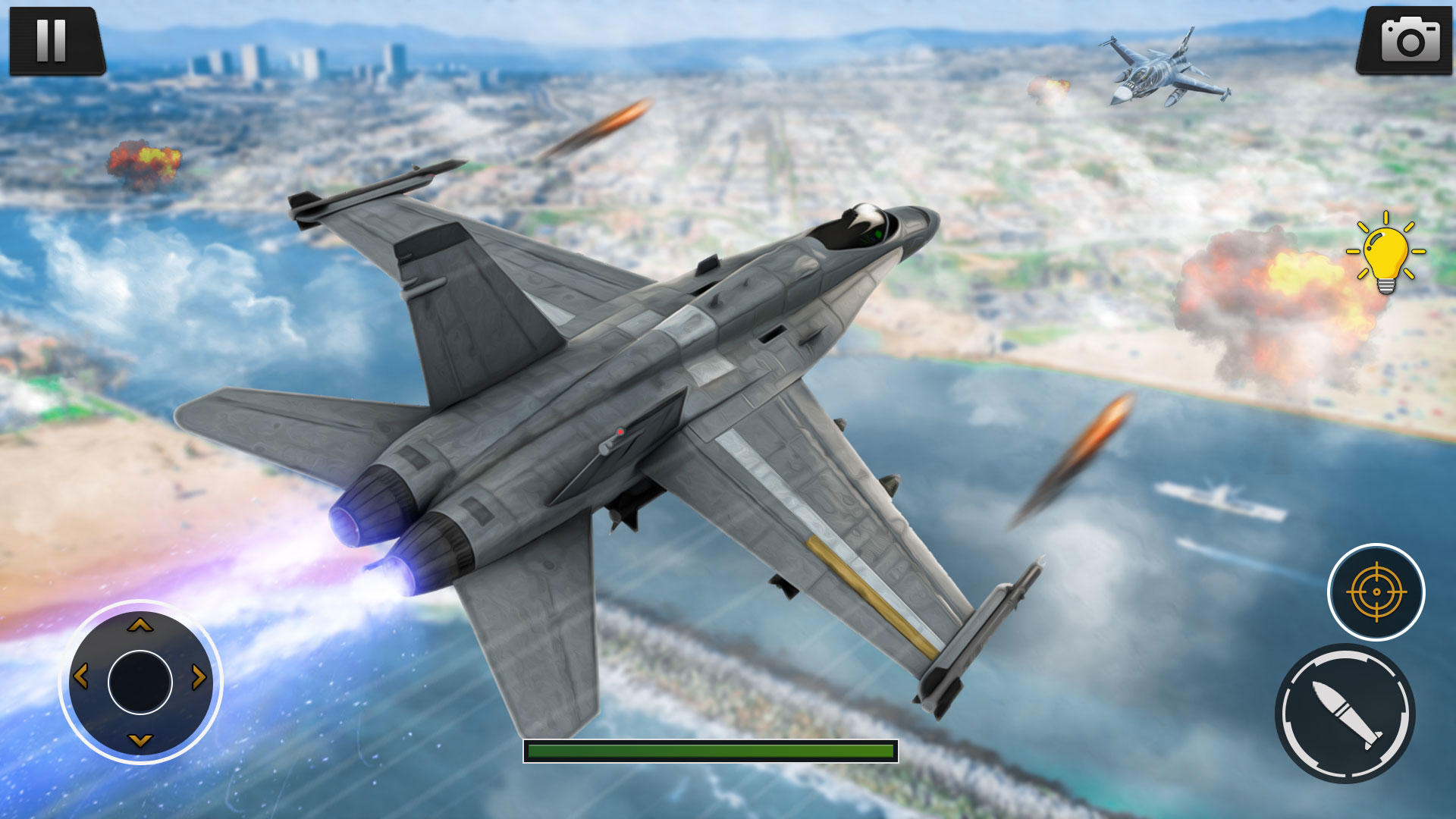 하늘 전투 항공 전쟁 제트기 게임 게임 스크린 샷