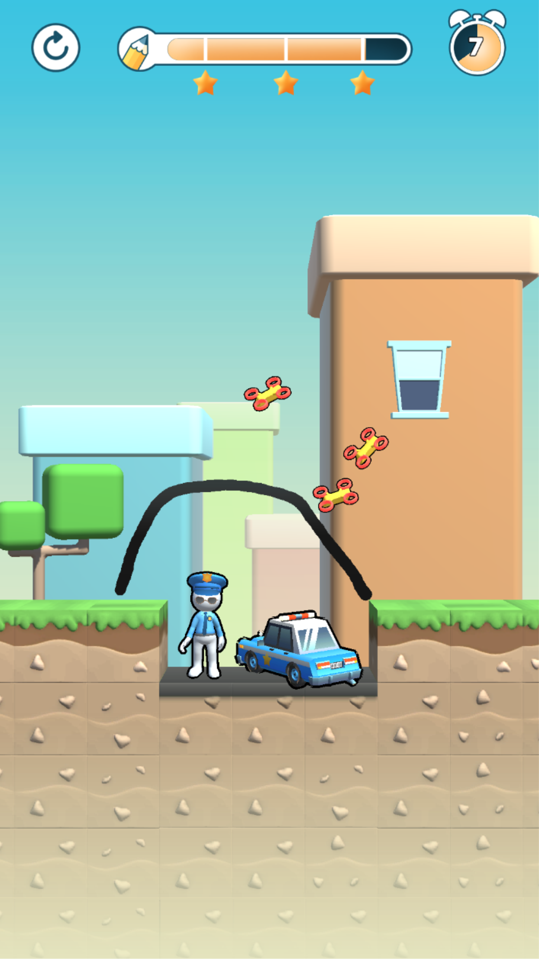 Cops in Trouble: Draw to Save Game Screenshot