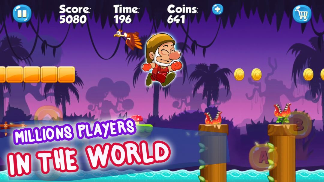 Screenshot of Super Dwarf Adventure in Jungle World