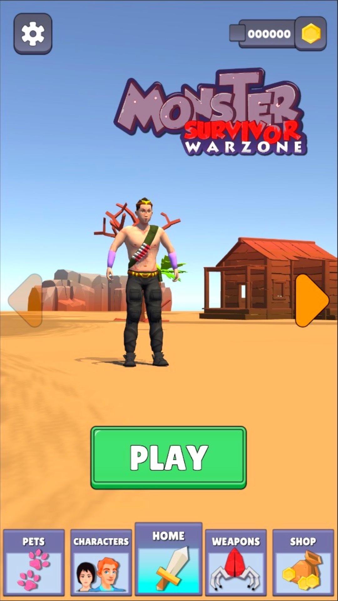 Monster Survivor: Warzone Game Screenshot