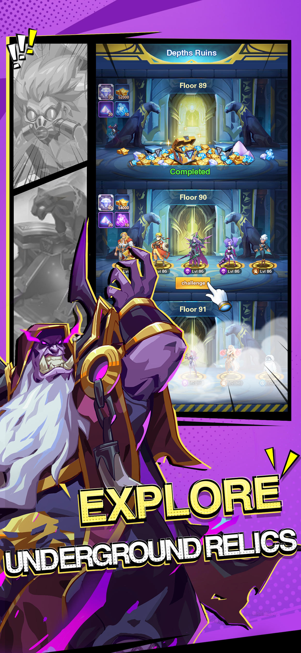 Screenshot of Heroes Bang: Idle RPG Arena