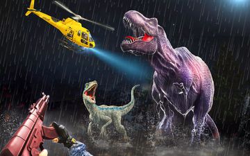 Скриншот игры Wild Dino Hunting : Gun Games