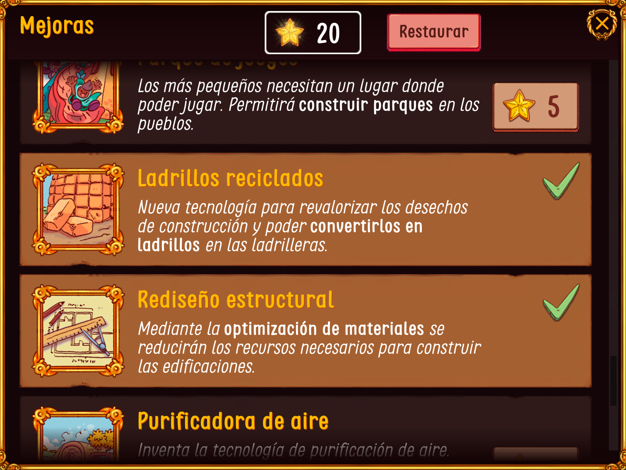 Screenshot of Valle Dorado - Un juego sobre Economía Circular