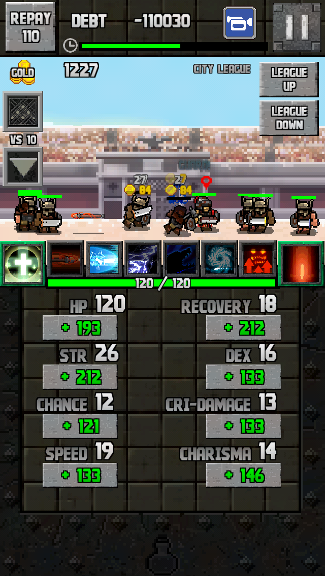 Cuplikan Layar Game Poor Gladiator