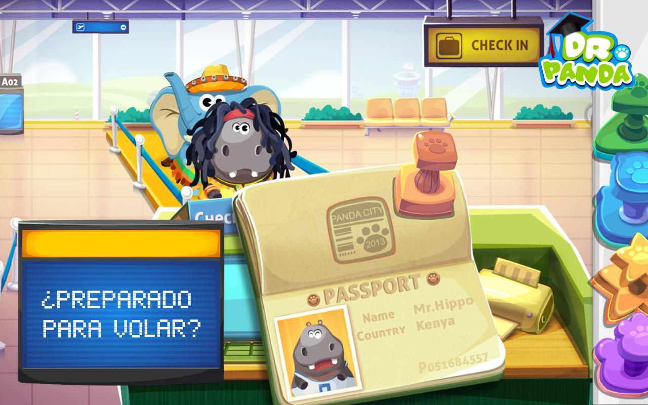 Captura de Pantalla del Juego Dr. Panda Aeropuerto