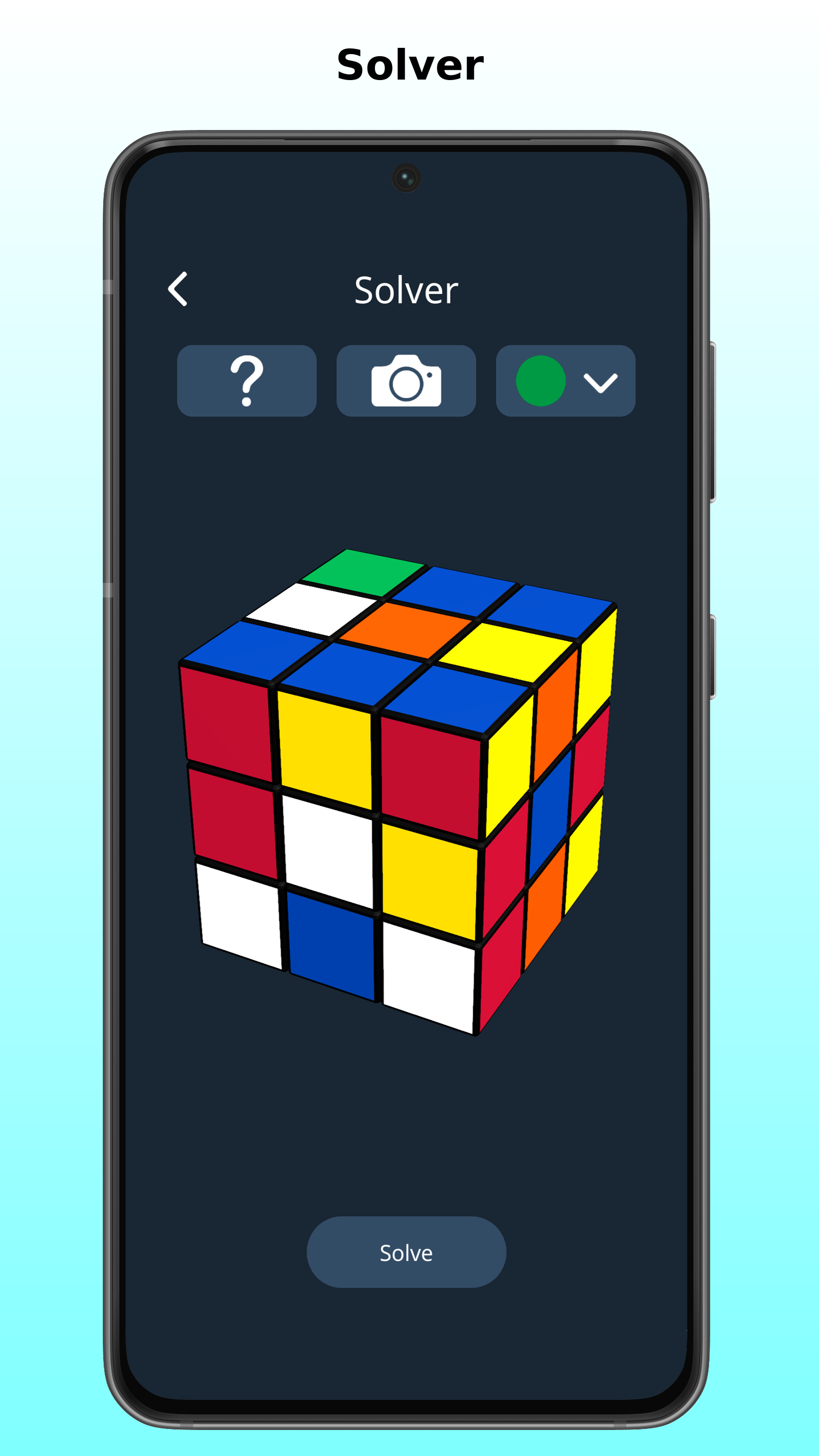 Screenshot 1 of Solviks: Rubiks Cube Solver 2.3.0