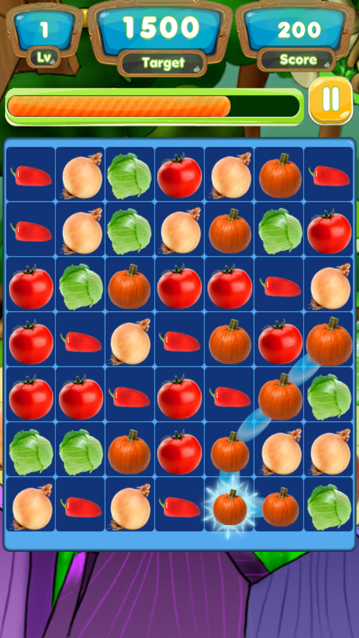 Скриншот игры Veggie Link