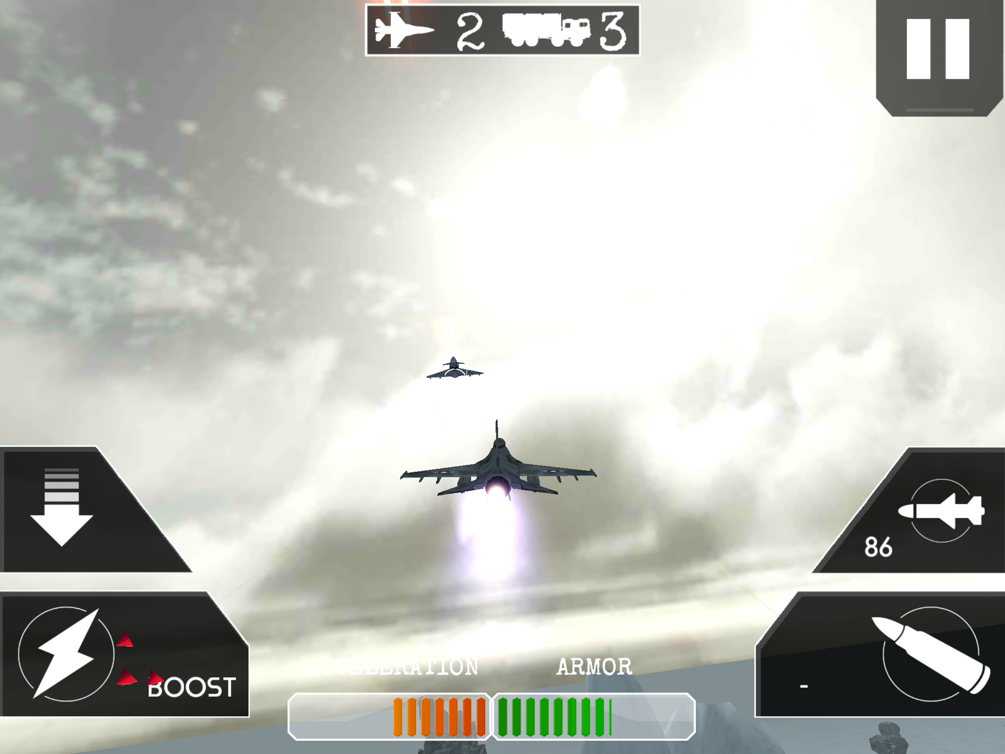 Cuplikan Layar Game Airplane Flight Battle 3D