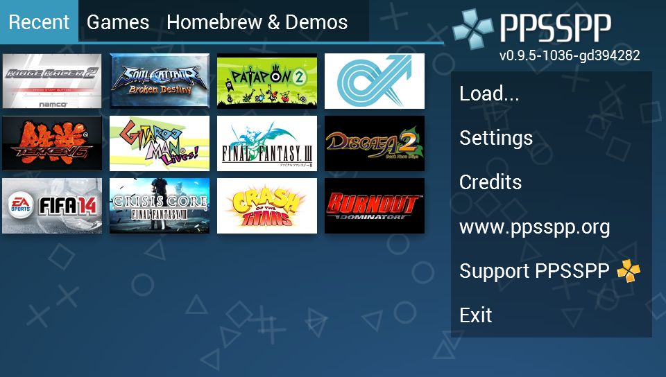 Screenshot of PPSSPP - PSP emulator