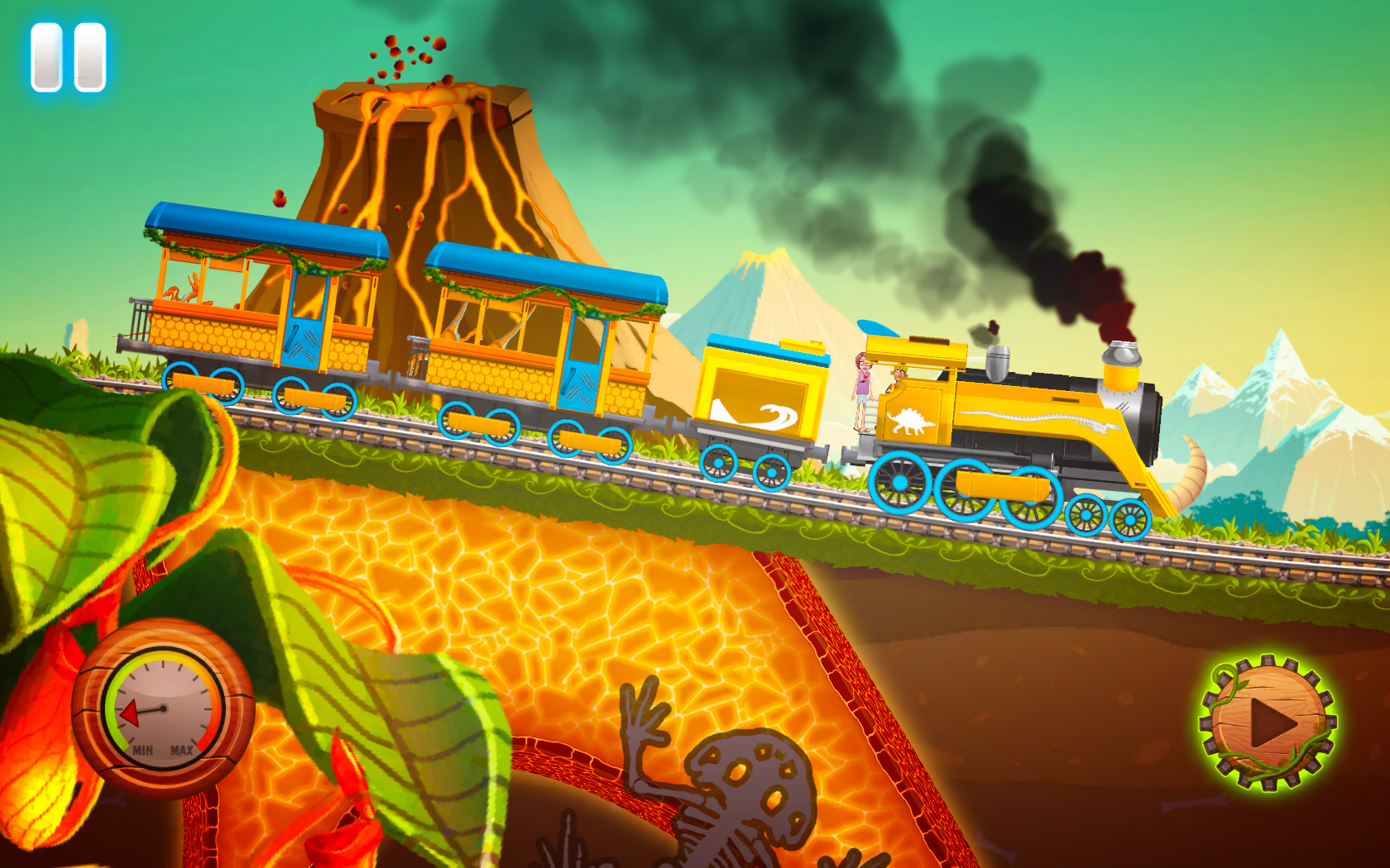 Fun Kids Train 2: Dinosaur Park Race 게임 스크린 샷