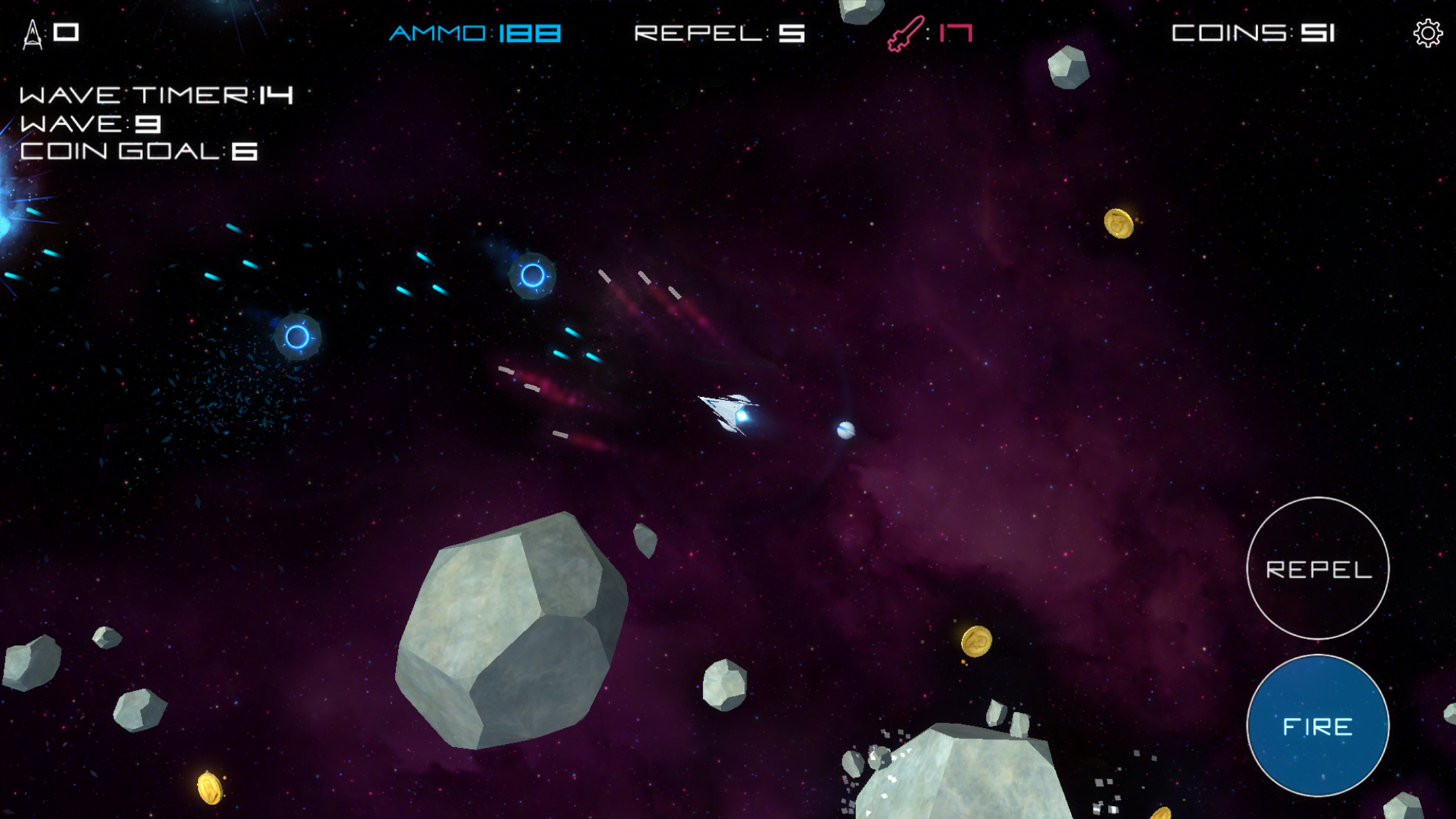 Screenshot of Astronoidz