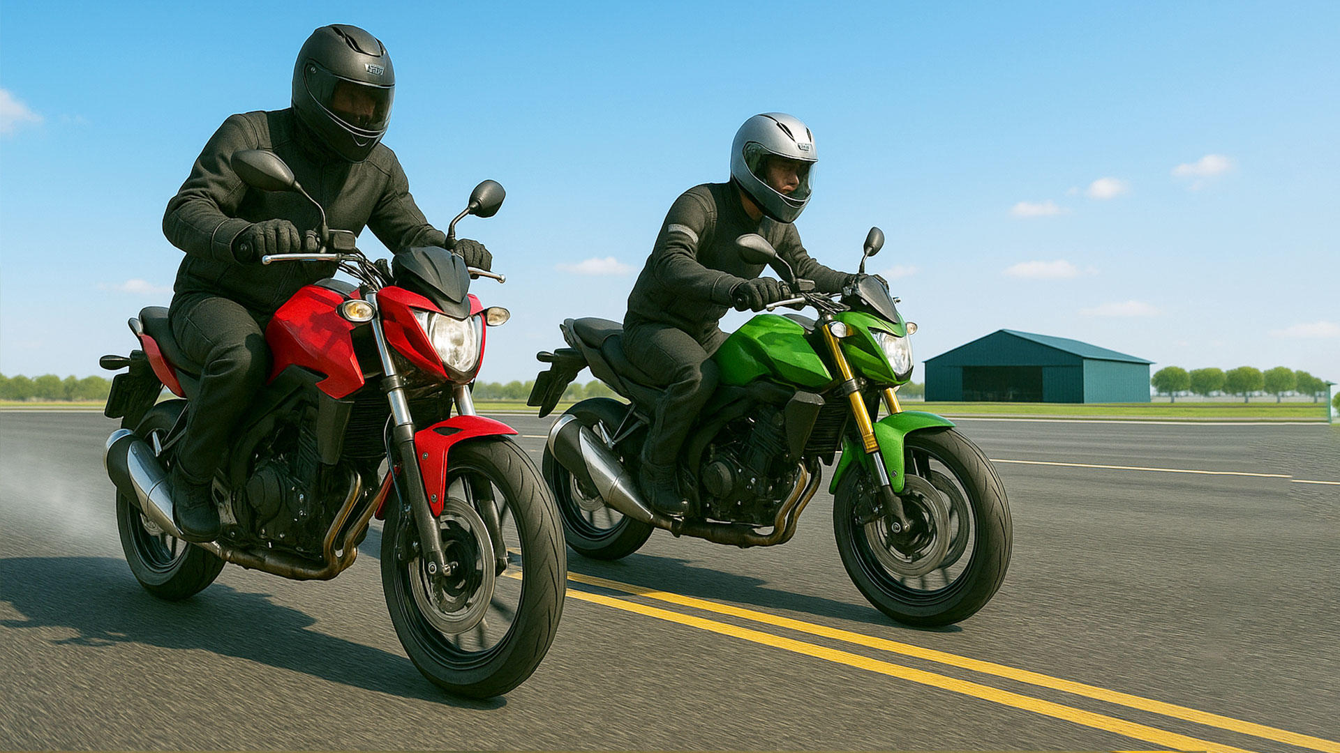 Captura de Tela do Jogo Wheelie Moto Stunt Racing Game