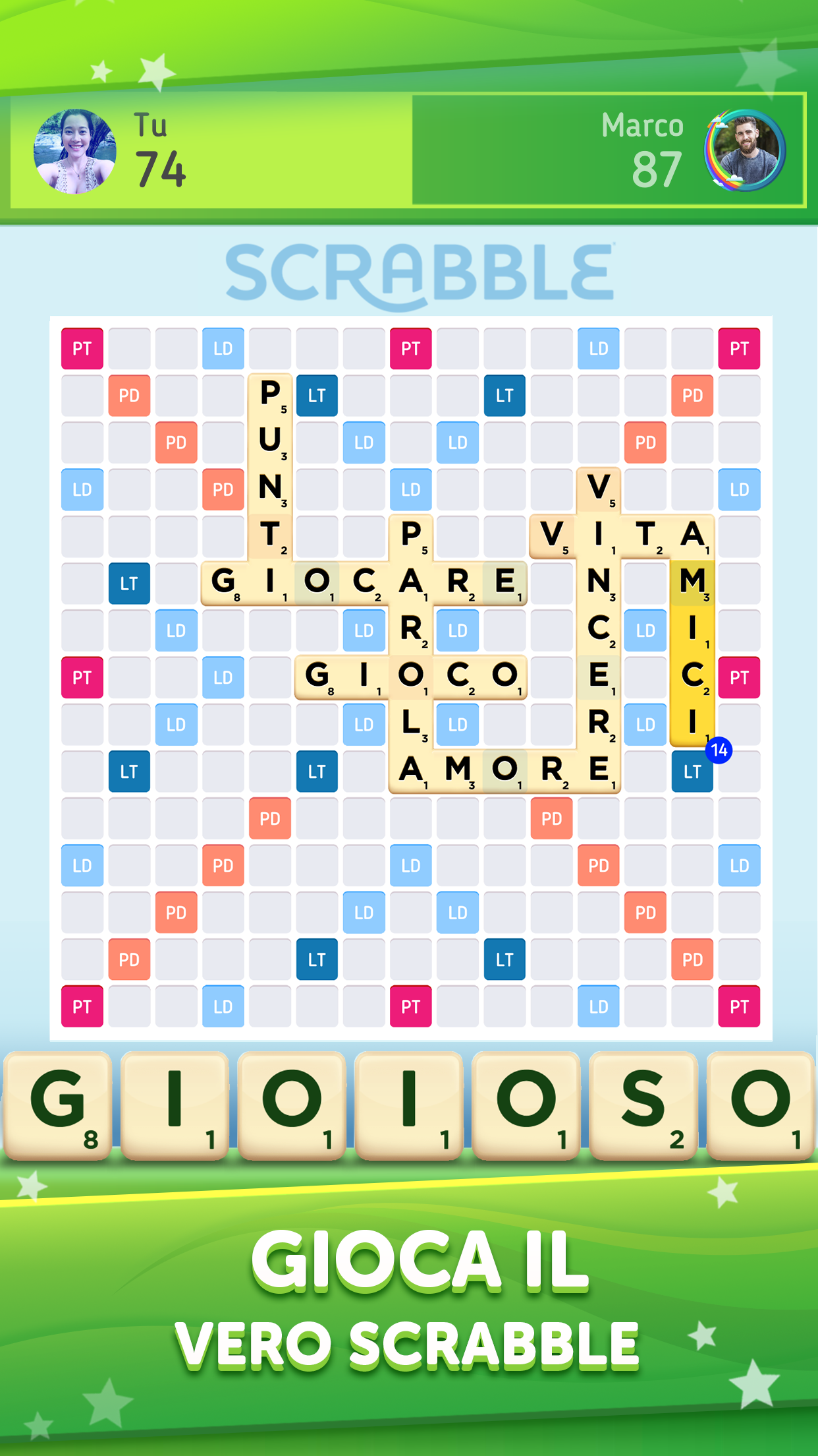 Screenshot 1 of Scrabble® GO-Classic Word Game 1.55.1