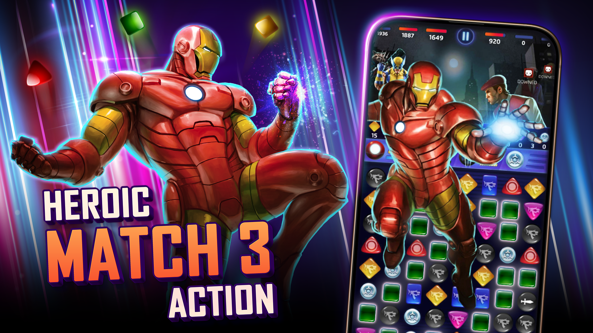 MARVEL Puzzle Quest: Match RPG Game Screenshot