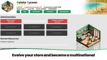 Gelato Tycoon Game Screenshot