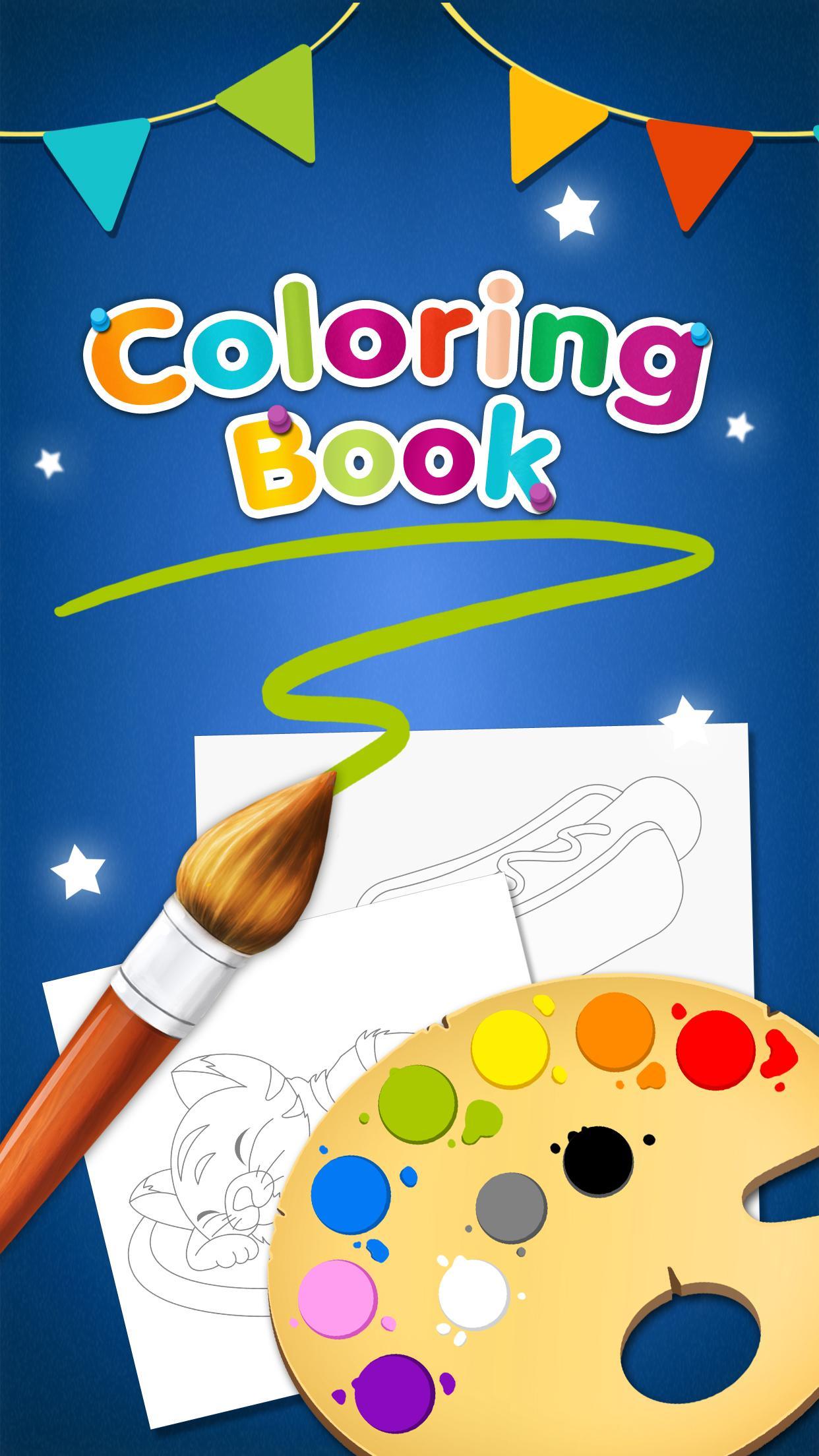 Captura de Tela do Jogo Happy Colors - Coloring Book