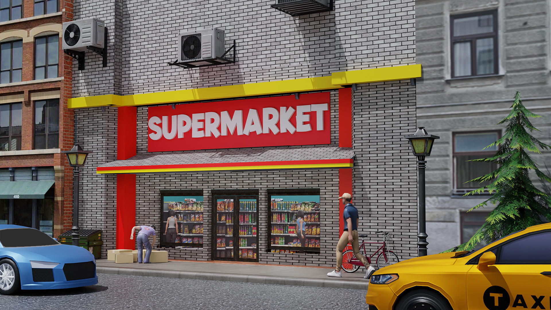 Supermarket Shopping Sim 3D Game Screenshot