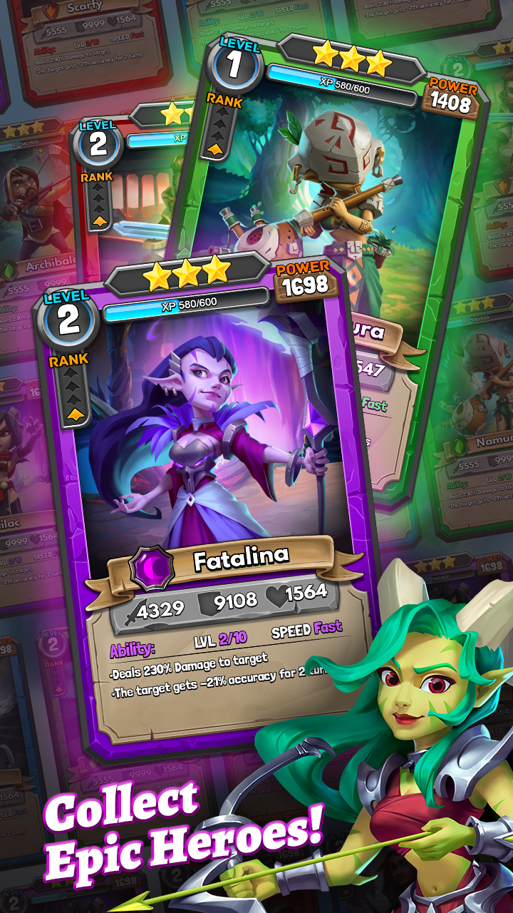 Dragon Strike: Puzzle RPG Game Screenshot