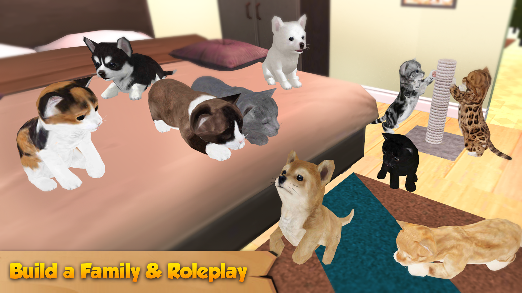 Скриншот игры Cat & Dog Online: Pet Animals