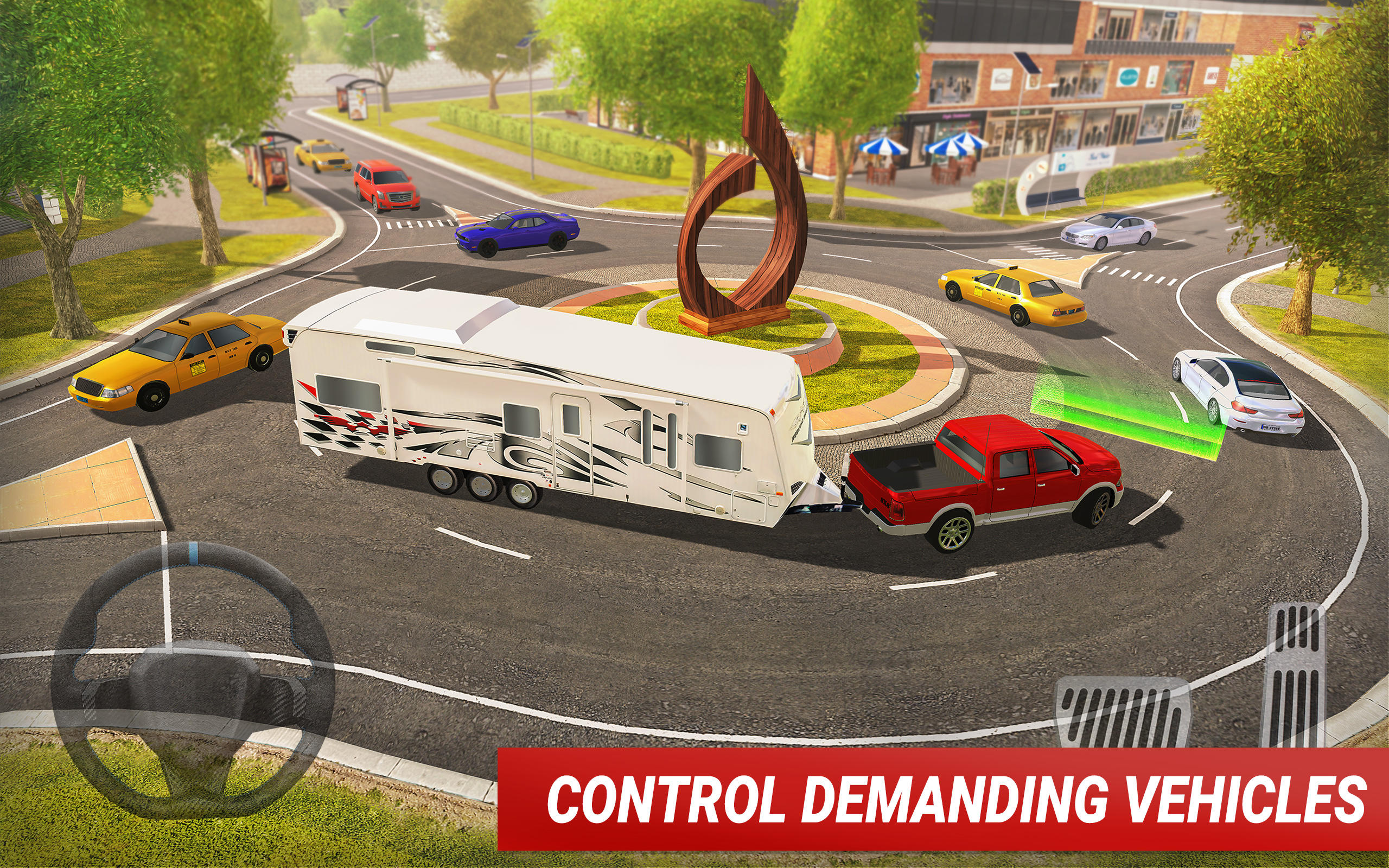 Roundabout 2: City Driving Sim Game Screenshot