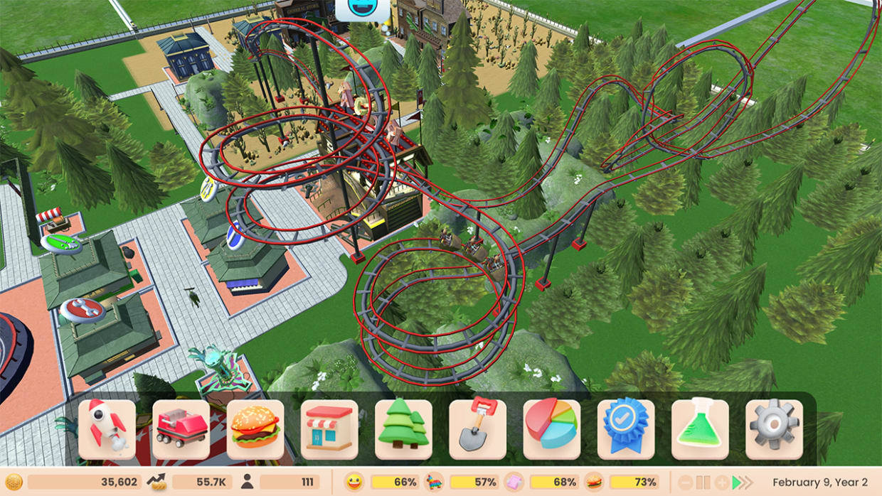 Captura de Tela do Jogo RollerCoaster Tycoon Adventures Deluxe