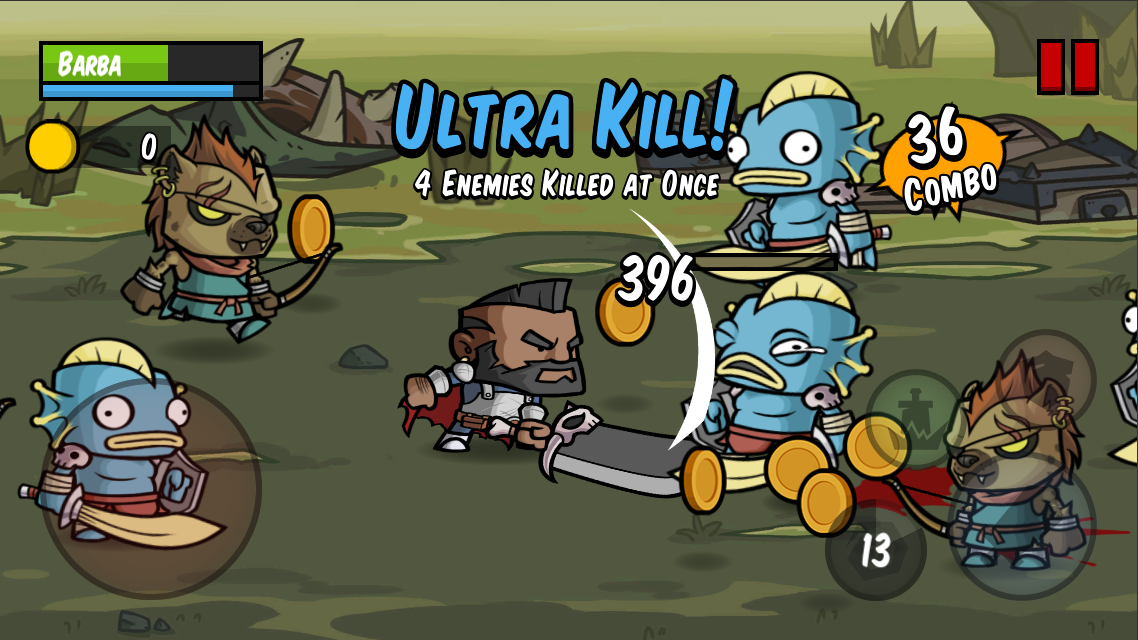 Battle Hunger: 2D Hack n Slash Game Screenshot
